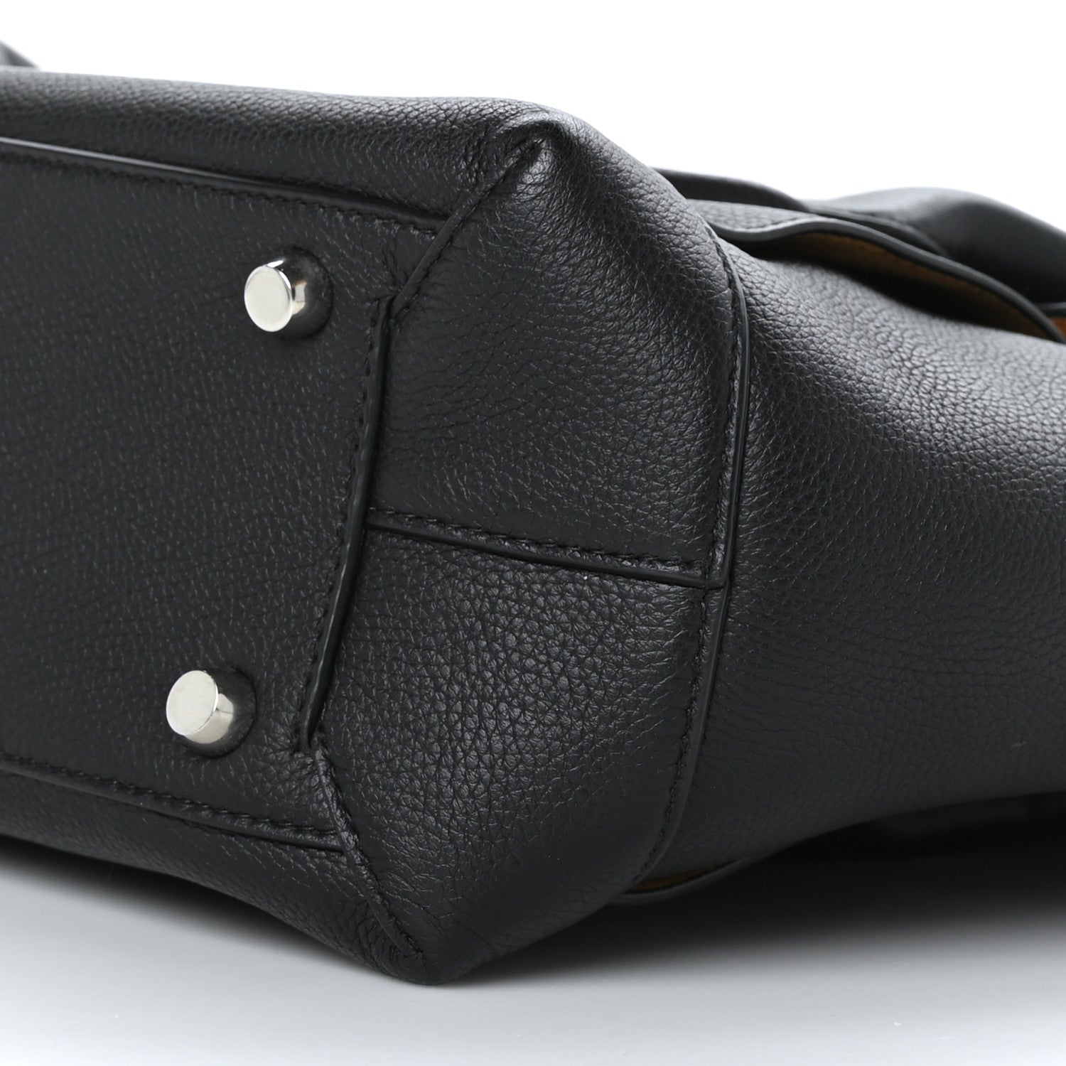Bottega Veneta Grained Calfskin Maxi Intrecciato Medium Arco Black 9 of 9