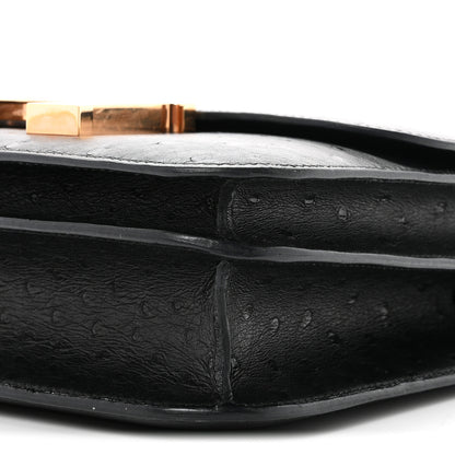 Hermes Ostrich Constance 24 Black 10 of 11