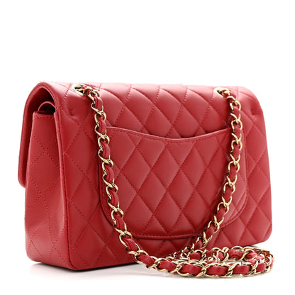 Chanel Lambskin Quilted Small Double Flap Red 3 of 14
