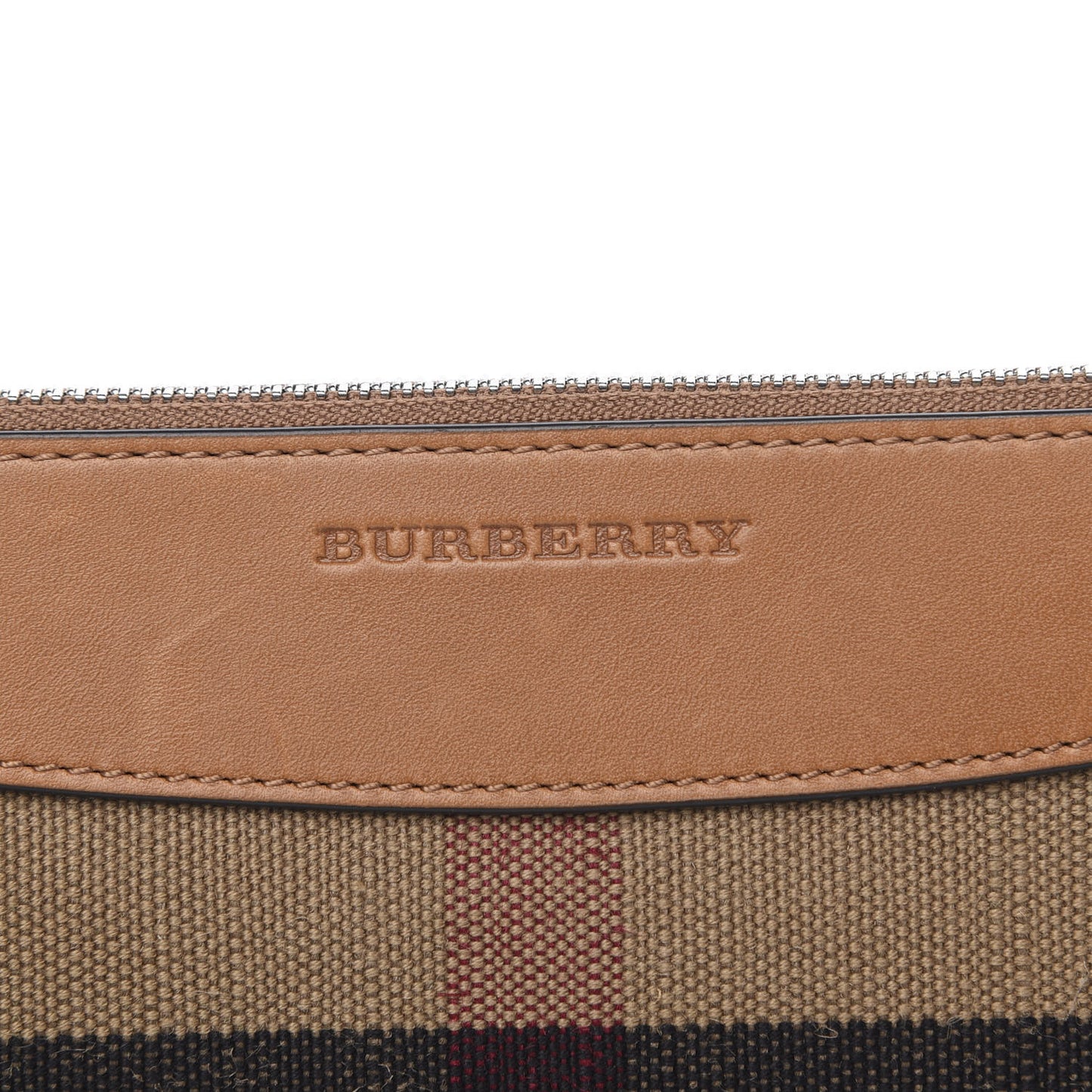 Mega Check Peyton Crossbody Clutch Bag Saddle Brown