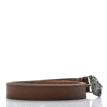Gucci Cuoio Toscano Nickel Feline Buckle Belt 100 40 Cuir 2 of 4