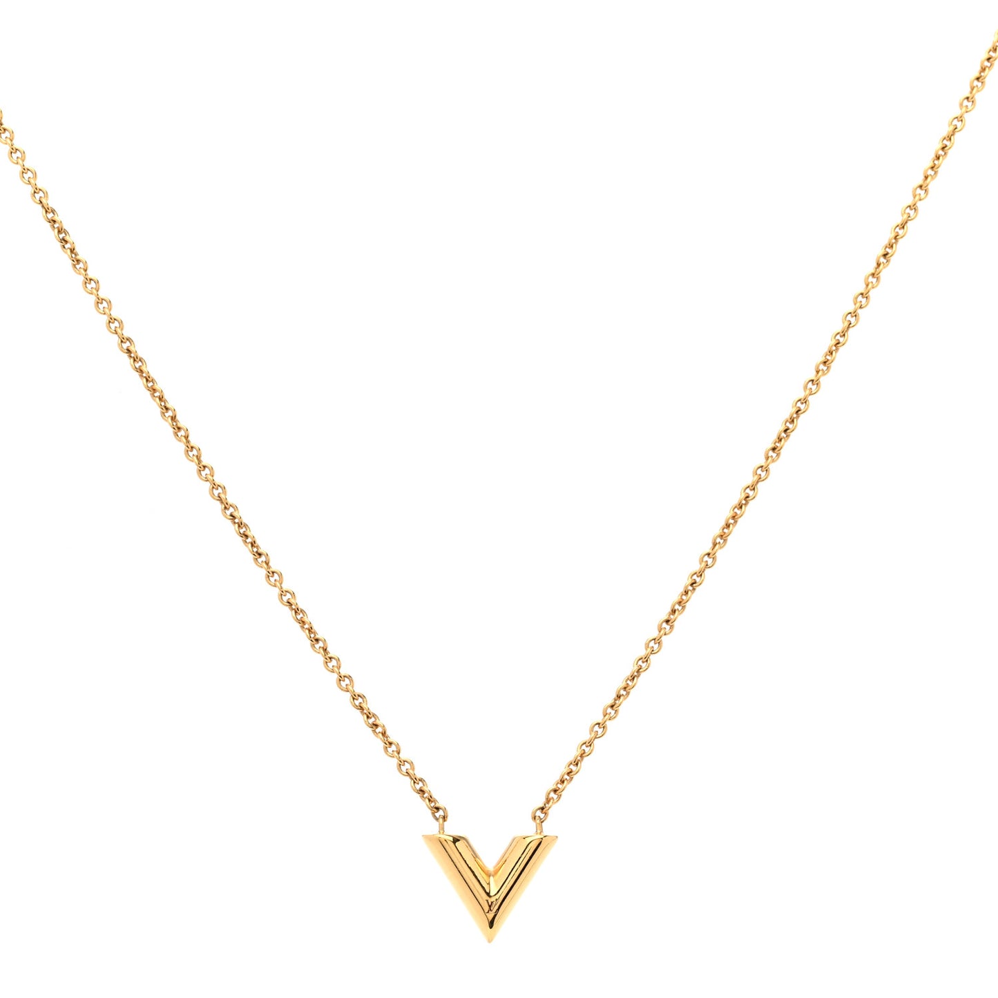Essential V Necklace Gold