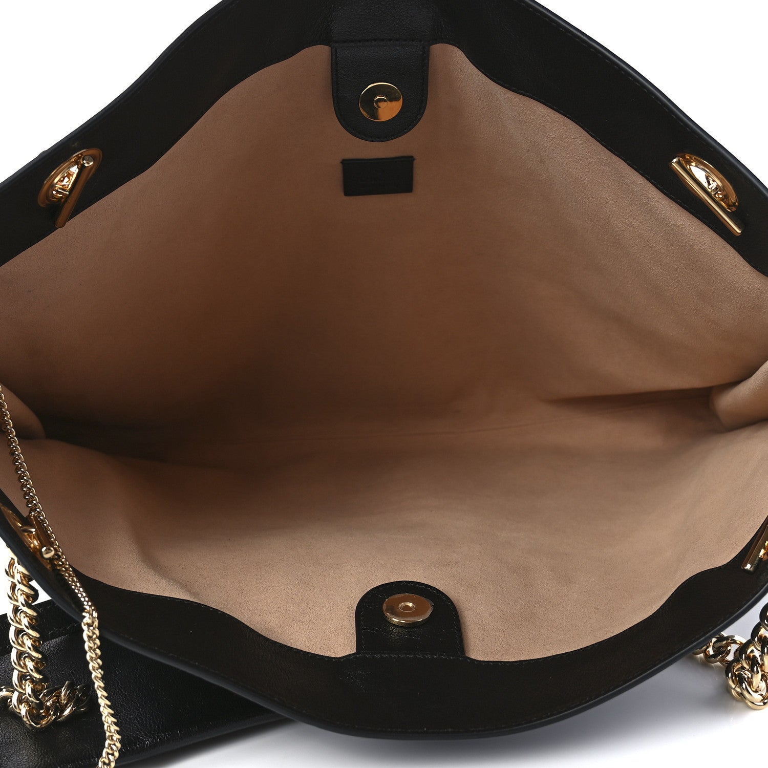 Gucci Calfskin Large Rajah Chain Tote Black 6 of 14