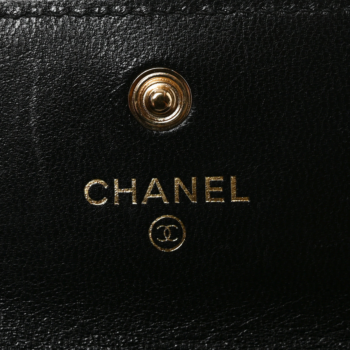 Chanel Lambskin Quilted Chanel 19 Flap Card Holder Black 6 of 8