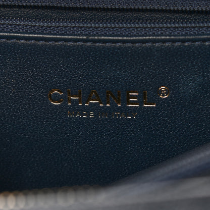 Chanel Caviar Quilted Medium CC Filigree Vanity Case Navy 6 of 10