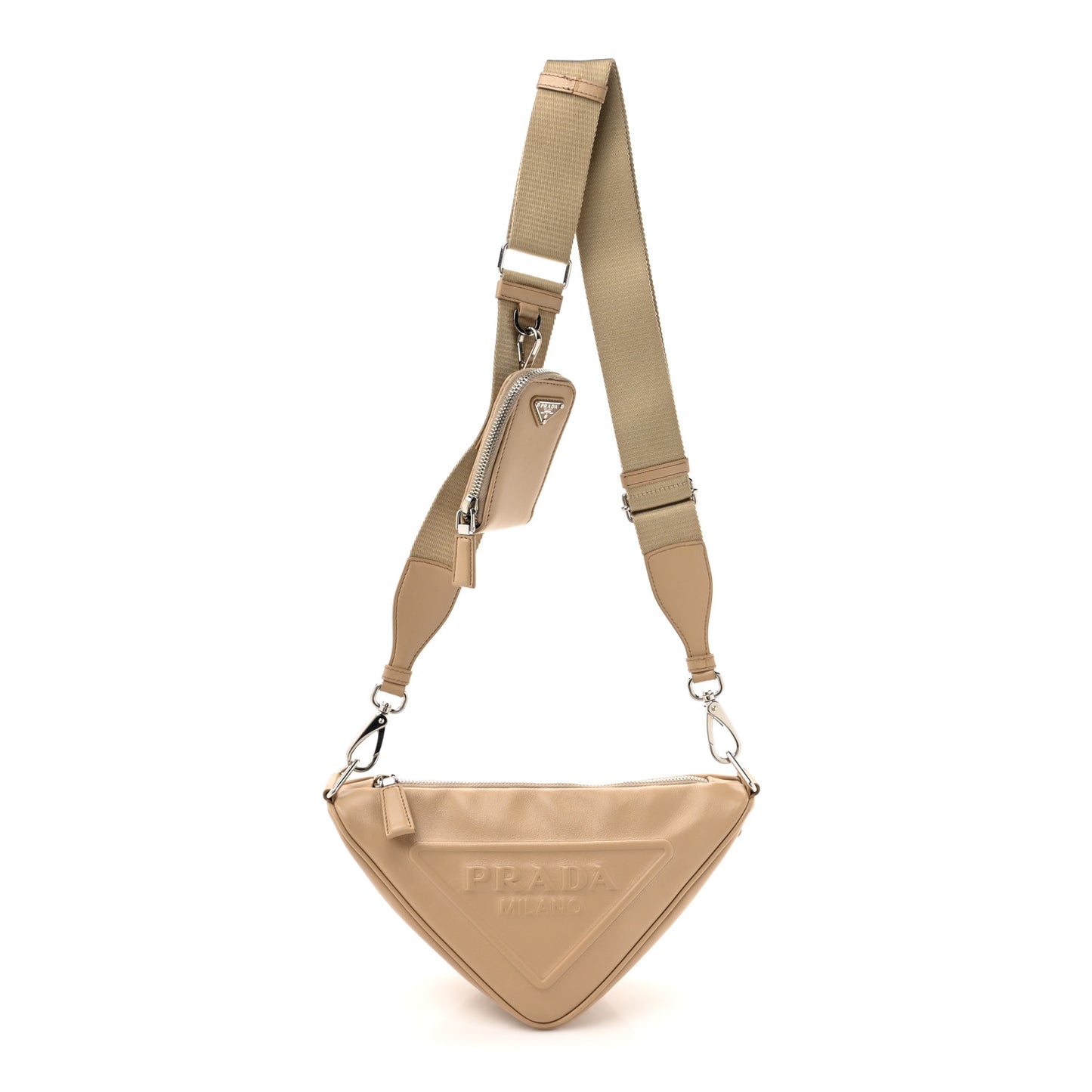 Grace Lux Triangle Shoulder Bag Sabbia