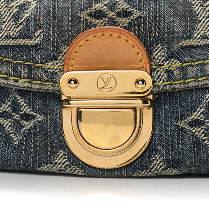Louis Vuitton Monogram Denim Mini Pleaty Blue 7 of 14
