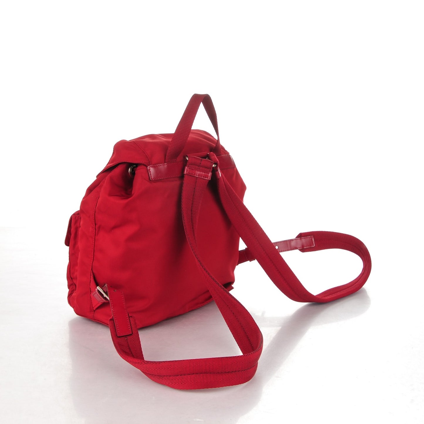 Nylon Vela Small Backpack Red