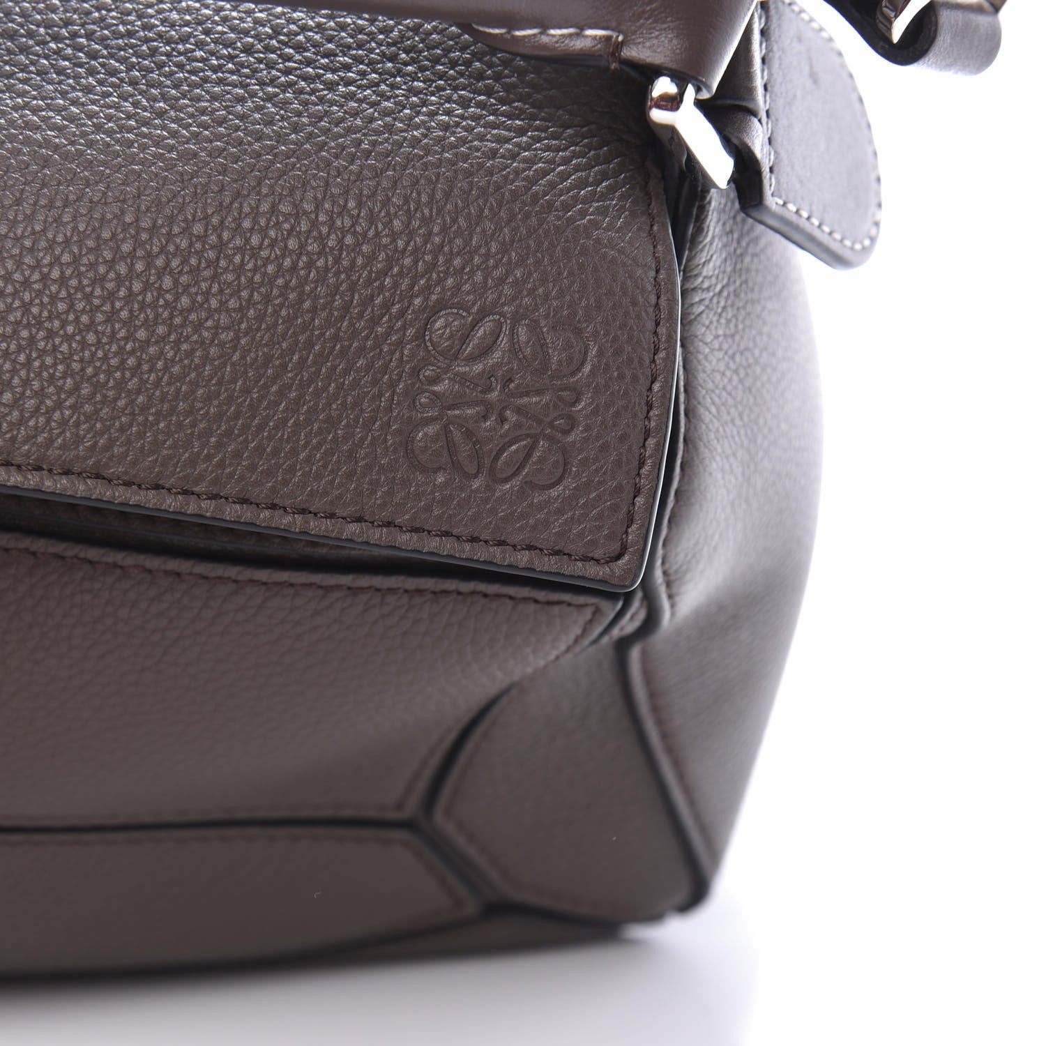 Loewe Calfskin Small Puzzle Bag Dark Taupe 9 of 10