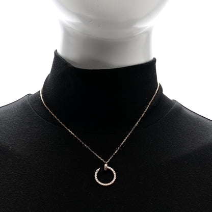Cartier 18K Pink Gold Diamond Juste Un Clou Paved Pendant Necklace 2 of 4