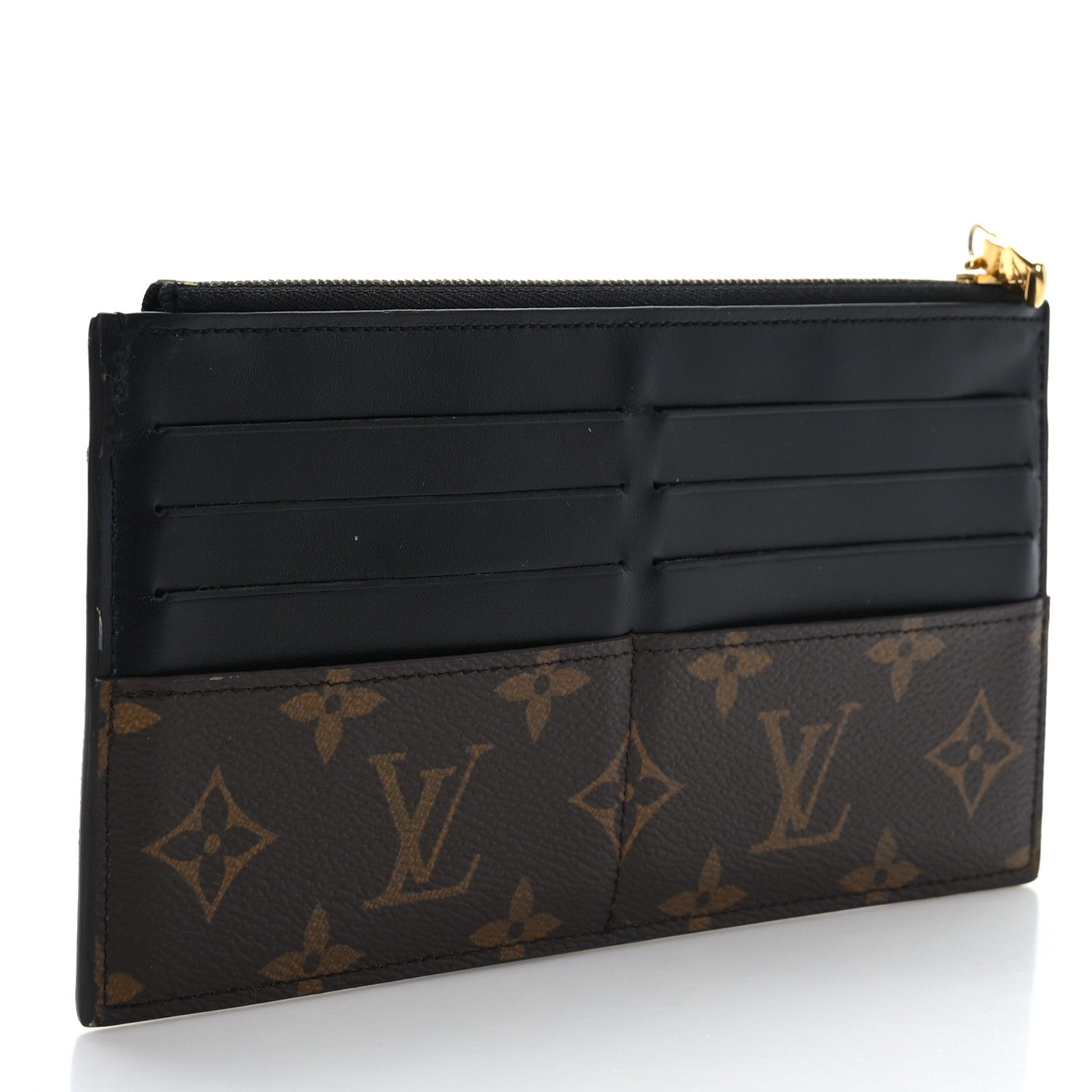 Louis Vuitton Monogram Slim Purse Black 3 of 7