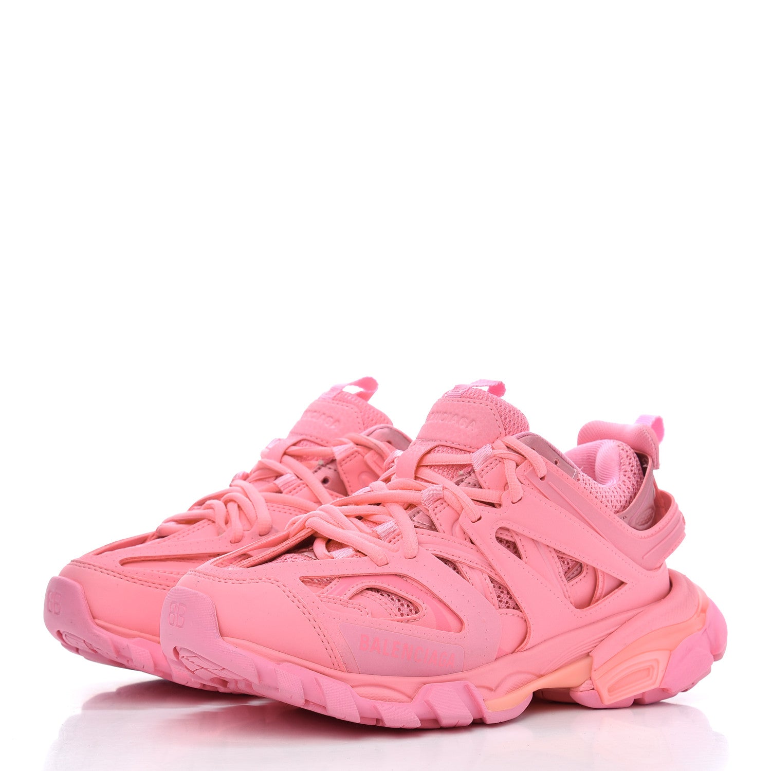 Balenciaga Mesh Nylon Womens Track Sneakers 37 Pink 3 of 21