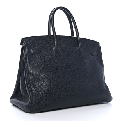 Hermes Togo Birkin 35 Bleu Obscur 2 of 9