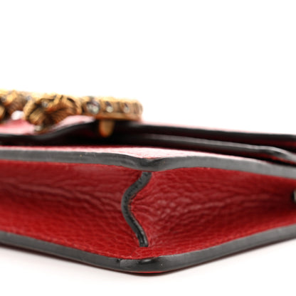 Gucci Calfskin Super Mini Dionysus Shoulder Bag Hibiscus Red 9 of 13