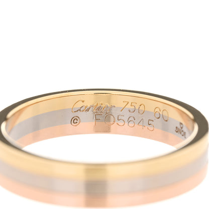 Cartier 18K Pink White Yellow Gold 4.8mm Vendome Louis Cartier Wedding Band Ring 60 9 4 of 5