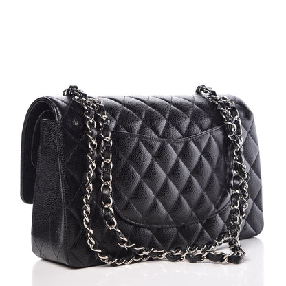 Chanel Caviar Quilted Medium Double Flap Black 3 of 10