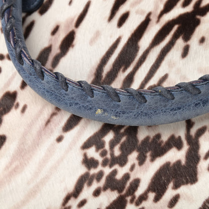 Balenciaga Agneau Pony Hair Leopard Print City Bleu Roi 14 of 14