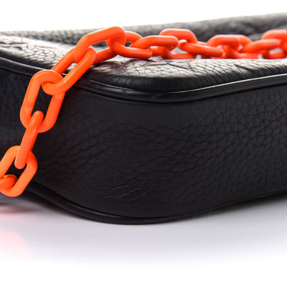 Louis Vuitton Taurillon Monogram Uniformes Solar Ray Soft Pochette Volga Belt Bag Black 9 of 14