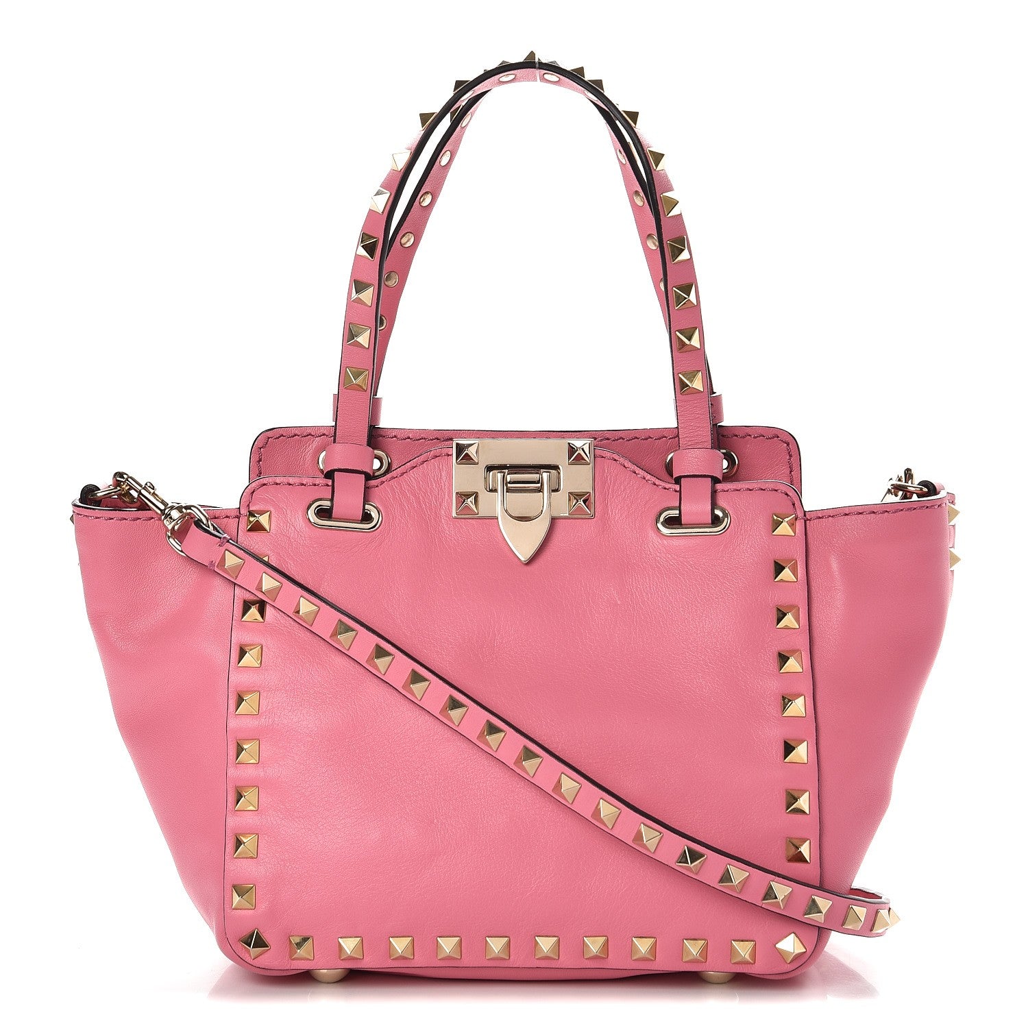 Valentino Garavani Vitello Mini Rockstud Tote Ninphea 1 of 6