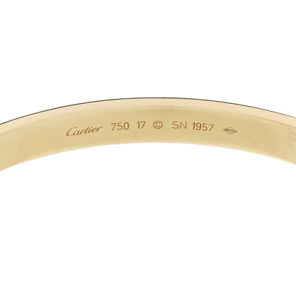 Cartier 18K Yellow Gold LOVE Bracelet 17 6 of 10