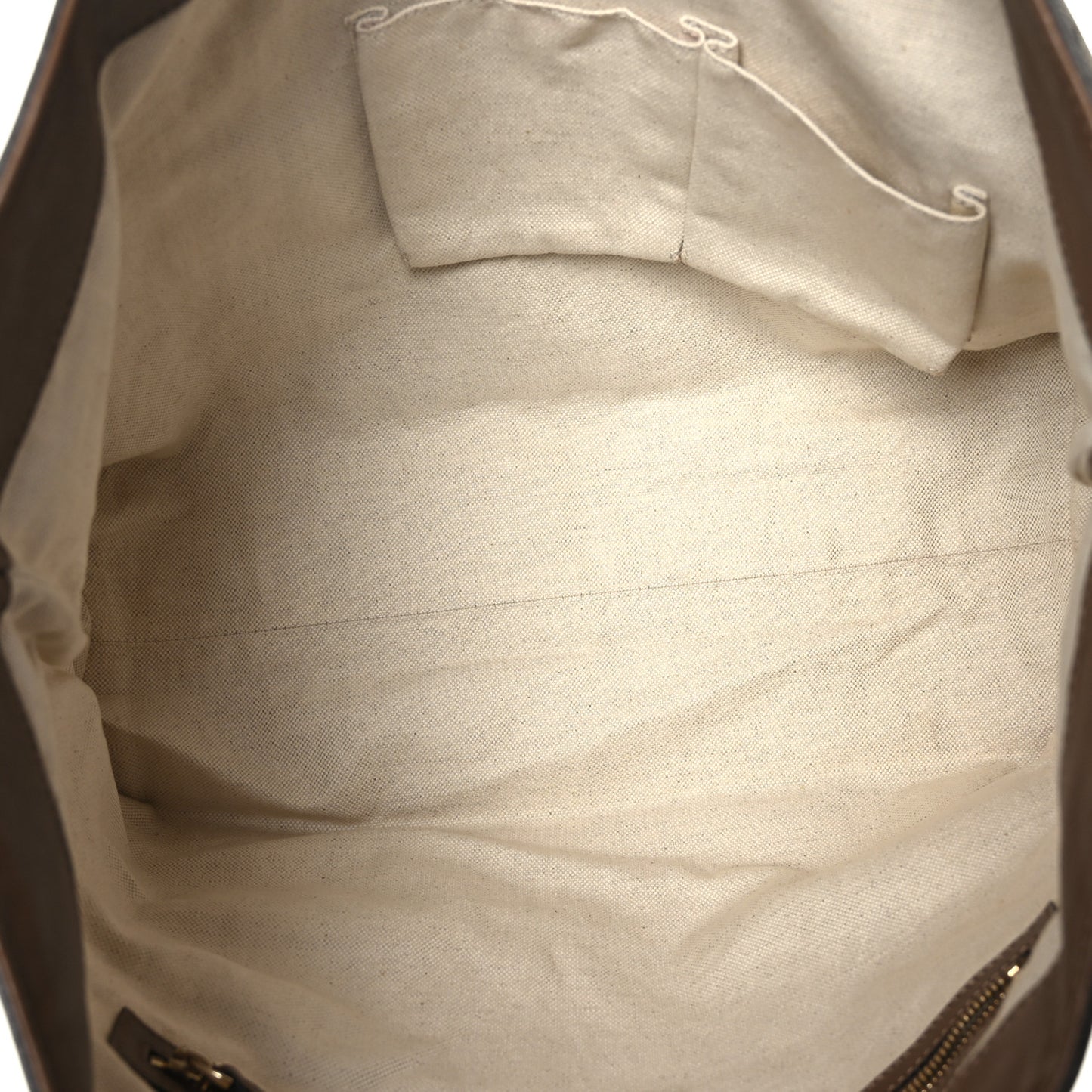 GG Supreme Monogram Medium Nice Tote Brown