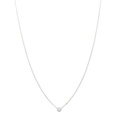 Cartier 18K White Gold Diamond XS D'Amour Pendant Necklace 1 of 6