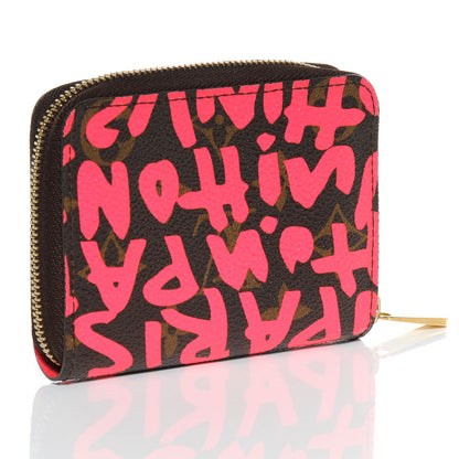 Louis Vuitton Monogram Graffiti Zippy Coin Purse Fuchsia 3 of 7
