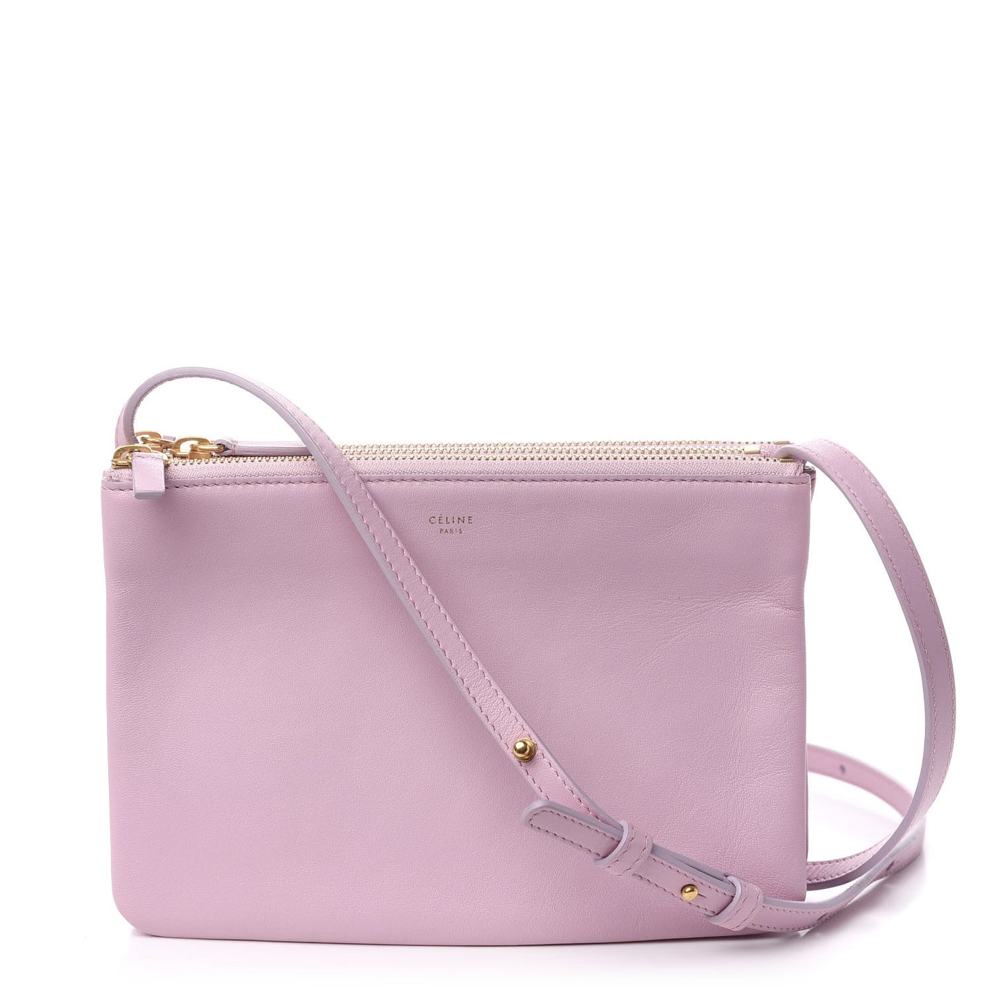 Lambskin Small Trio Crossbody Bag Pink
