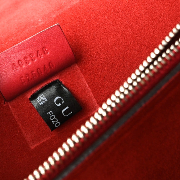 GG Supreme Monogram Suede Cudu Medium Dionysus Shoulder Bag Beige Ebony Vulcanic Red