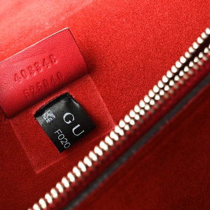 Gucci GG Supreme Monogram Suede Cudu Medium Dionysus Shoulder Bag Beige Ebony Vulcanic Red 11 of 13