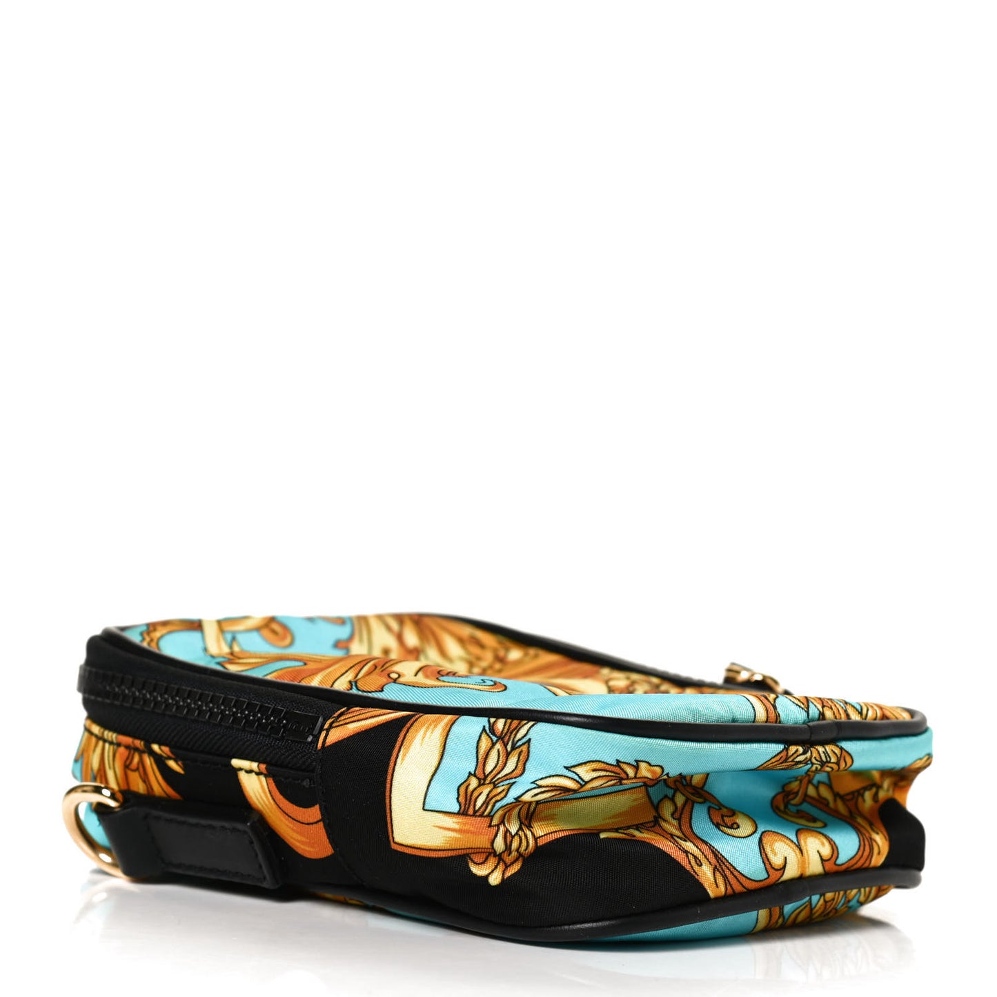 Nylon Baroque Print Small Crossbody Bag Black