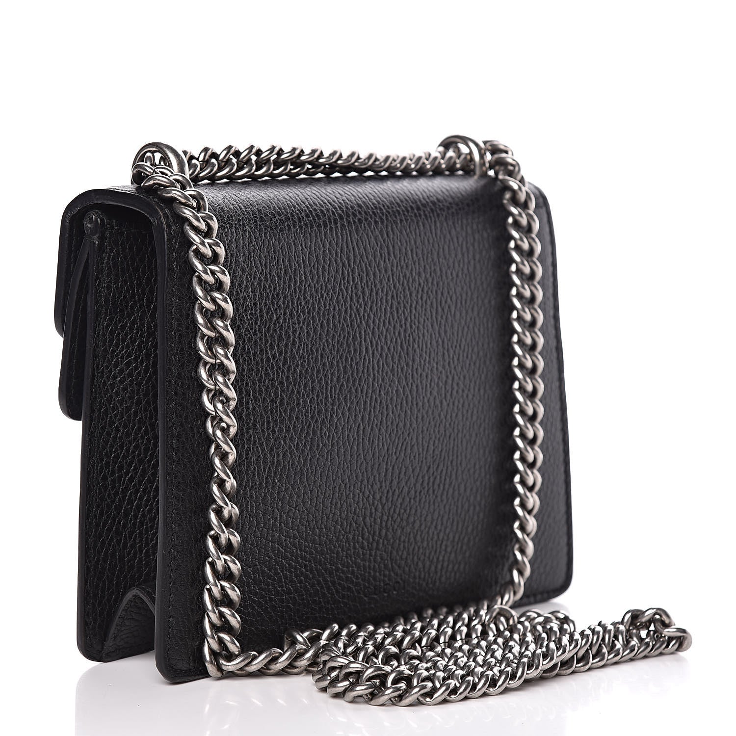 Gucci Calfskin Mini Dionysus Shoulder Bag Black 3 of 13