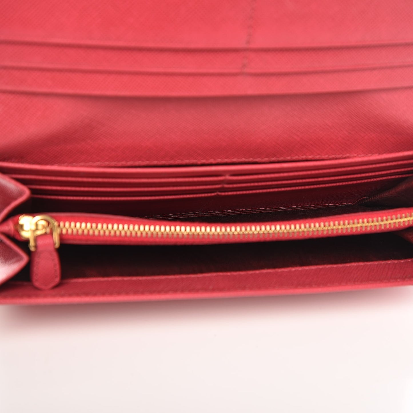 Saffiano Metal Continental Flap Wallet Peonia
