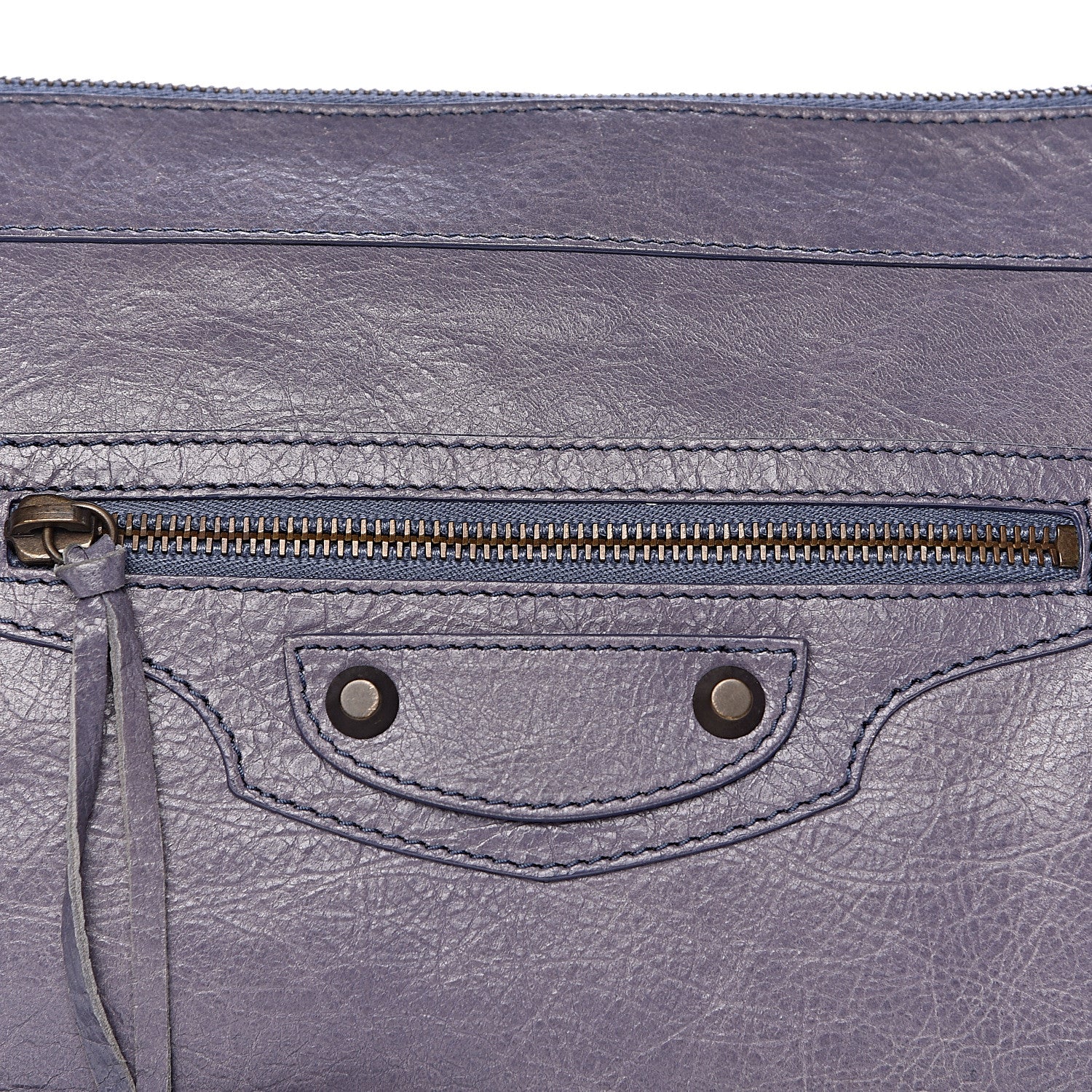 Balenciaga Agneau Classic Hardware Flat Handle Clutch Jacynthe 10 of 10