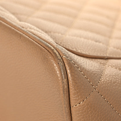 Chanel Caviar Quilted Medallion Tote Beige 14 of 15