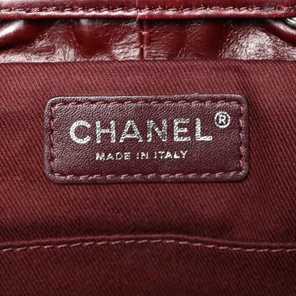 Chanel Glazed Calfskin Quilted Small Salzburg Mountain Backpack Burgundy 6 of 9