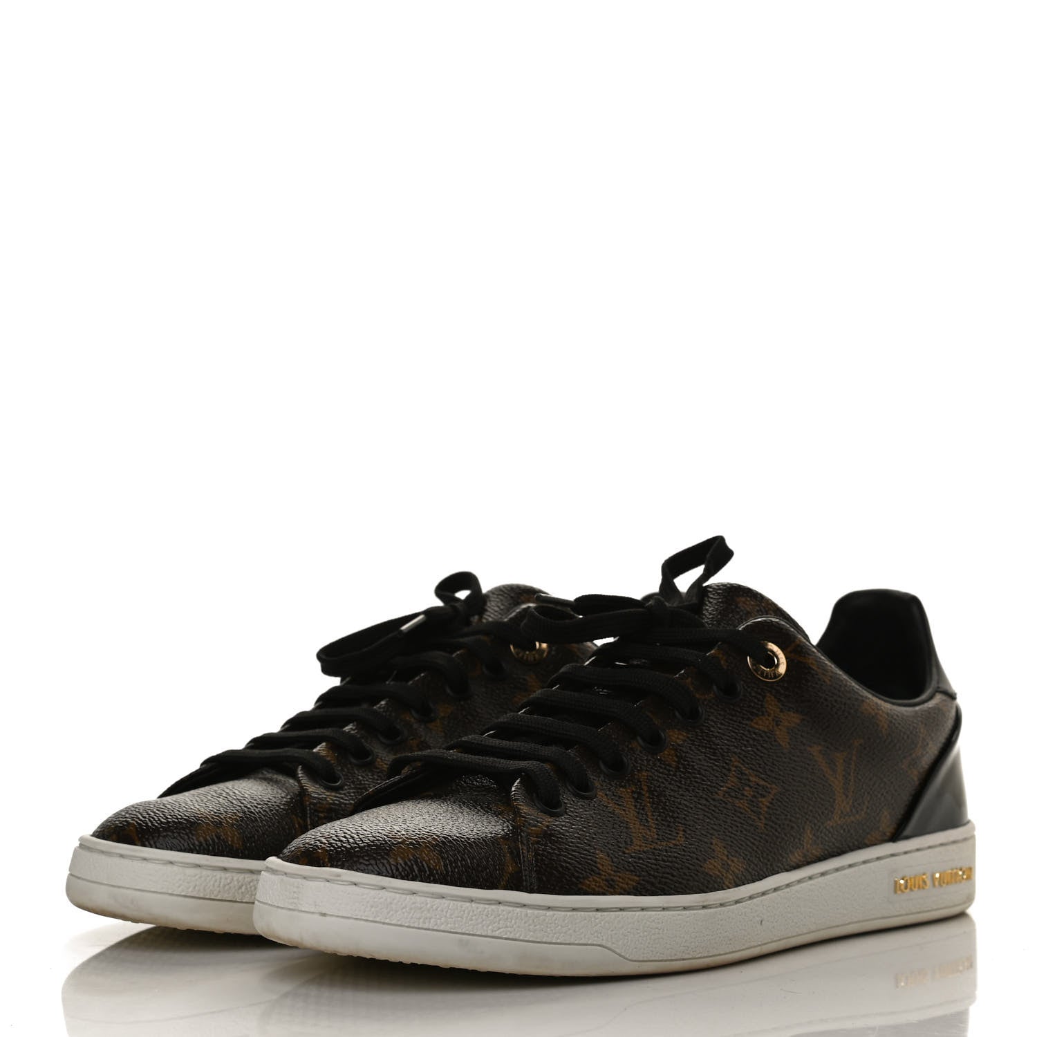 Louis Vuitton Patent Monogram Frontrow Sneakers 39 3 of 9