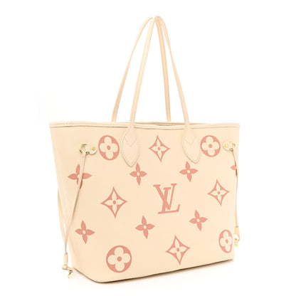 Louis Vuitton Empreinte Monogram Giant Neverfull MM Creme Rose Trianon 4 of 11