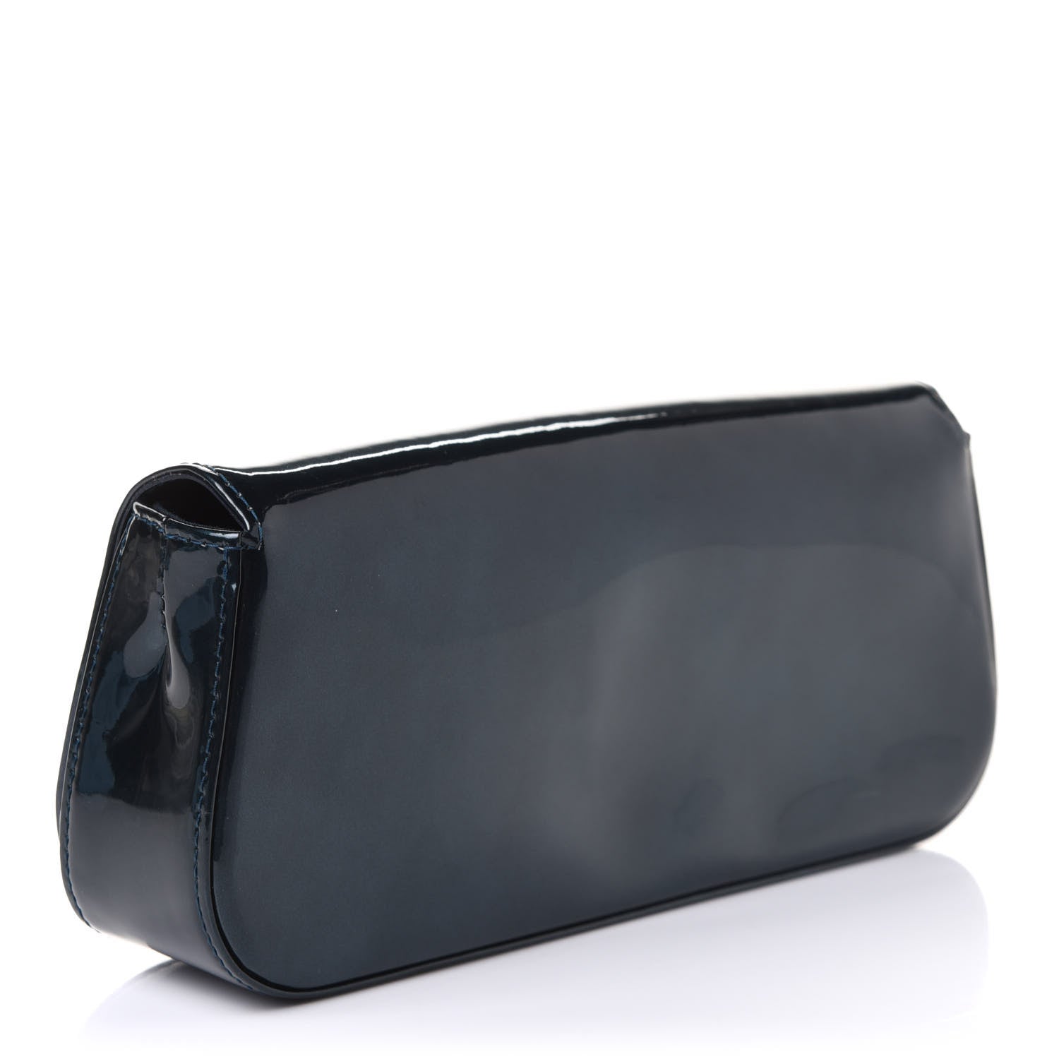 Louis Vuitton Patent Sobe Clutch Blue Nuit 3 of 9