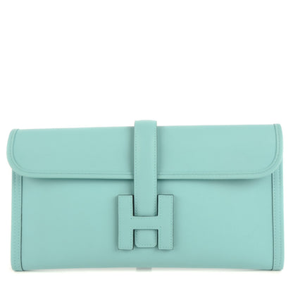 Hermes Veau Swift Jige Elan 29 Clutch Bleu Atoll 1 of 13