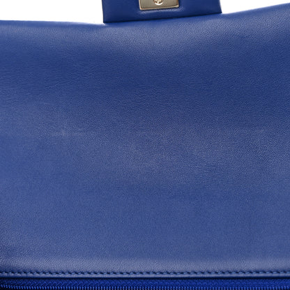 Chanel Lambskin Quilted Mini Top Handle Rectangular Flap Blue 11 of 12