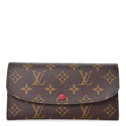 Louis Vuitton Monogram Emilie Wallet Fuchsia 1 of 8