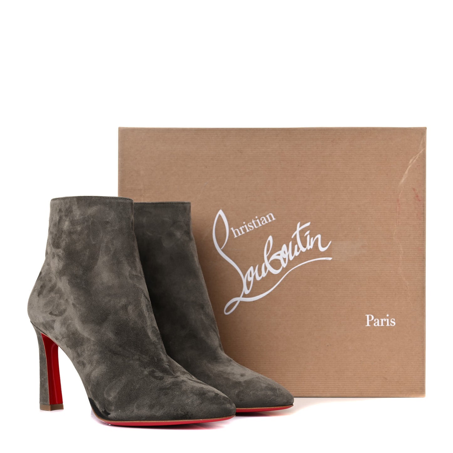 Suede So Eleonor Ankle Booties 39.5 Gray