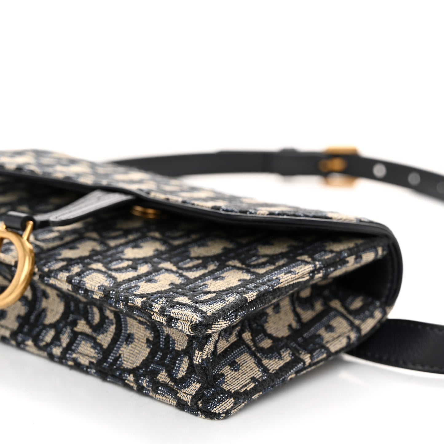 Oblique Saddle Belt Bag Blue