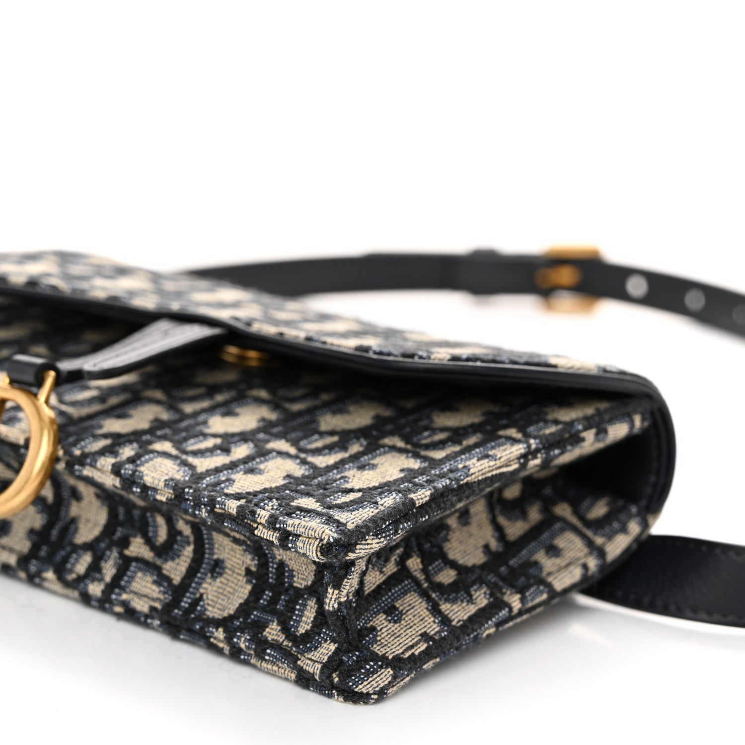 Christian Dior Oblique Saddle Belt Bag Blue 9 of 9