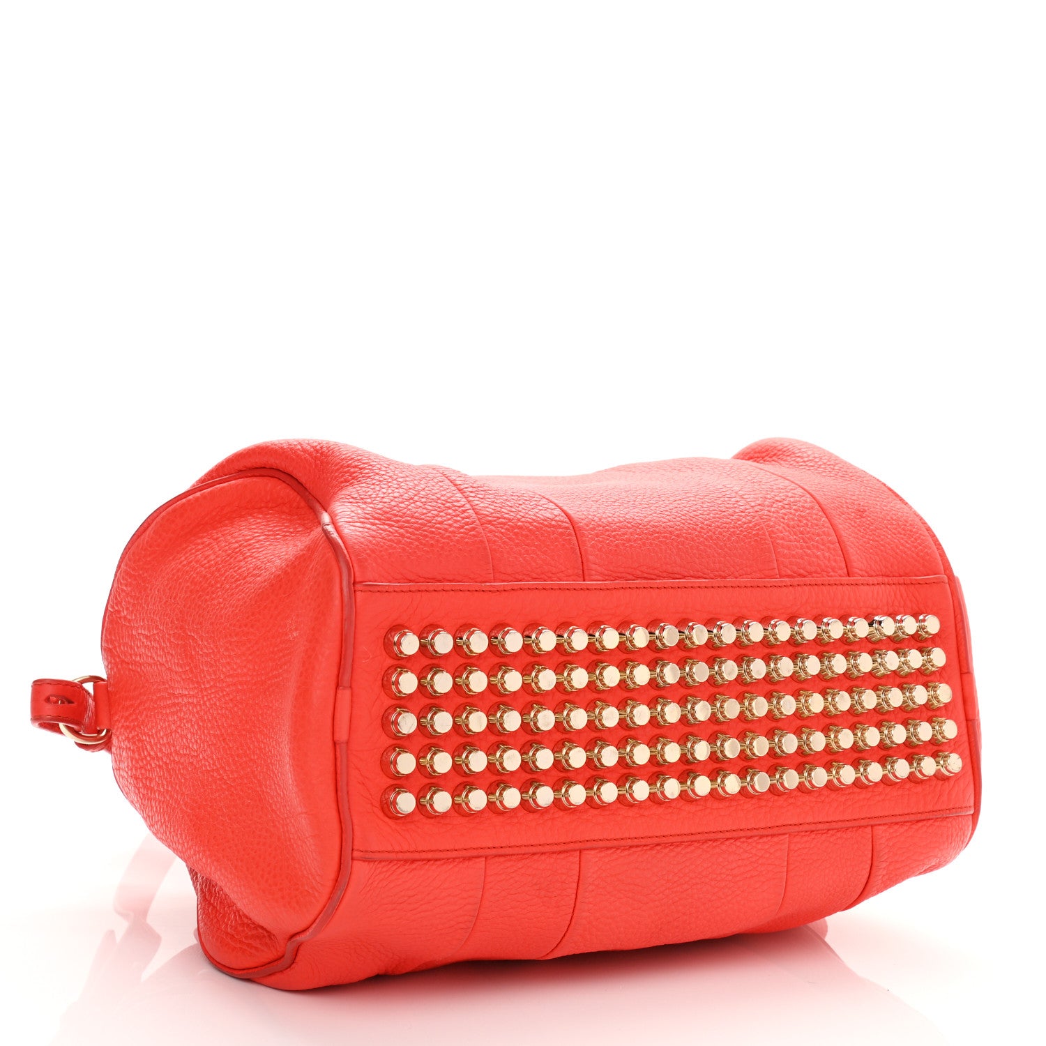 Alexander Wang Pebbled Lambskin Rocco Tangerine Pale Gold Hardware 3 of 10