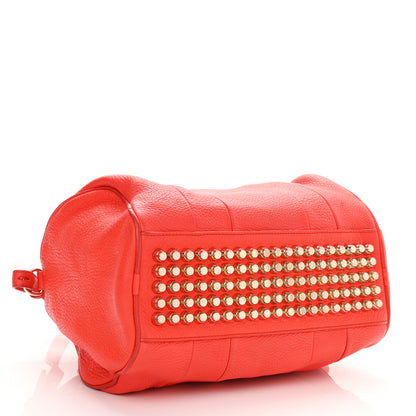 Alexander Wang Pebbled Lambskin Rocco Tangerine Pale Gold Hardware 3 of 10