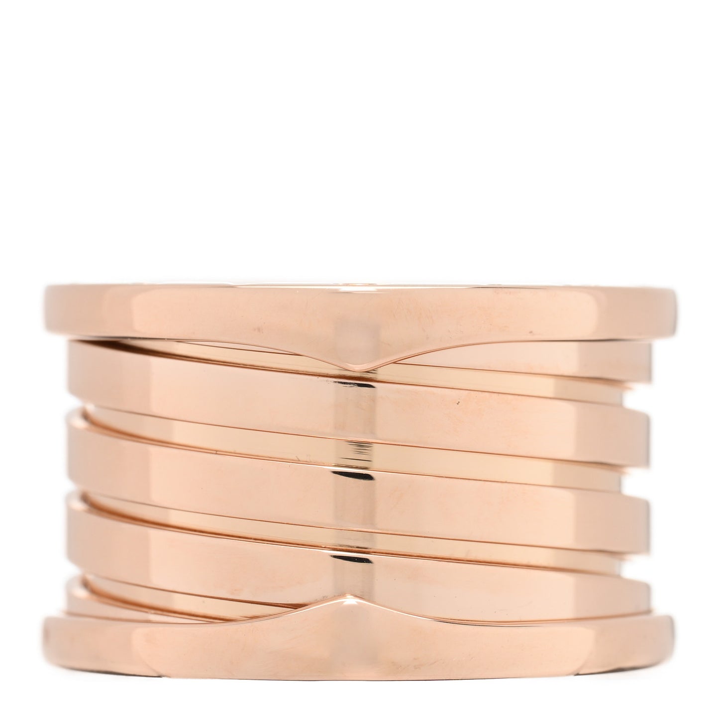 18K Rose Gold B.Zero1 Five-Band Anniversary Ring 53 6.25