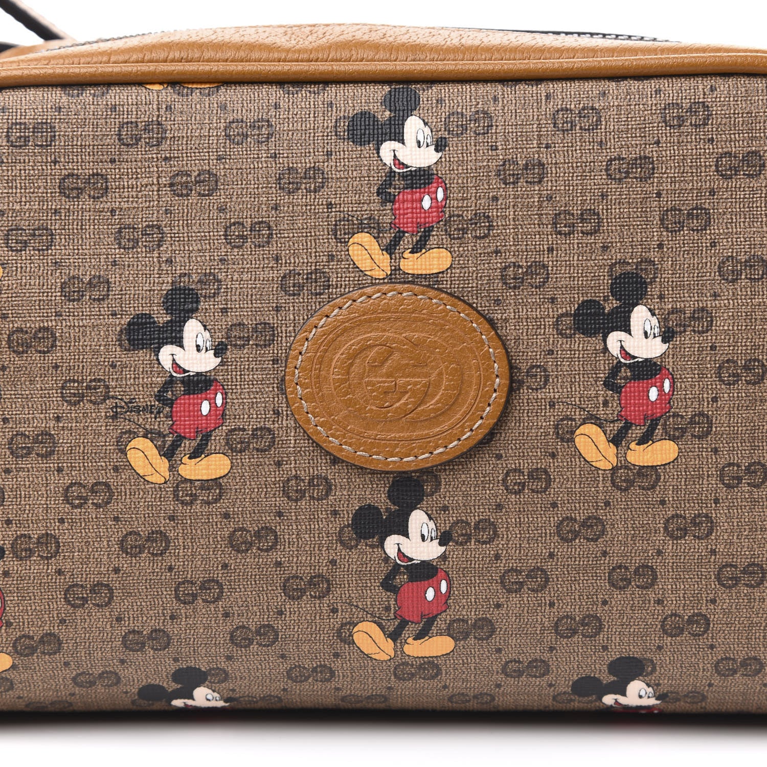 Gucci X DISNEY Mini Vintage GG Supreme Monogram Mickey Mouse Shoulder Bag Beige Vintage Sun Oil 10 of 11