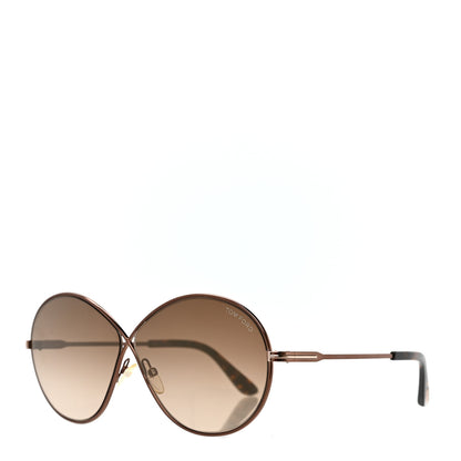 Tom Ford Rania Oval Sunglasses TF564 Brown 1 of 6
